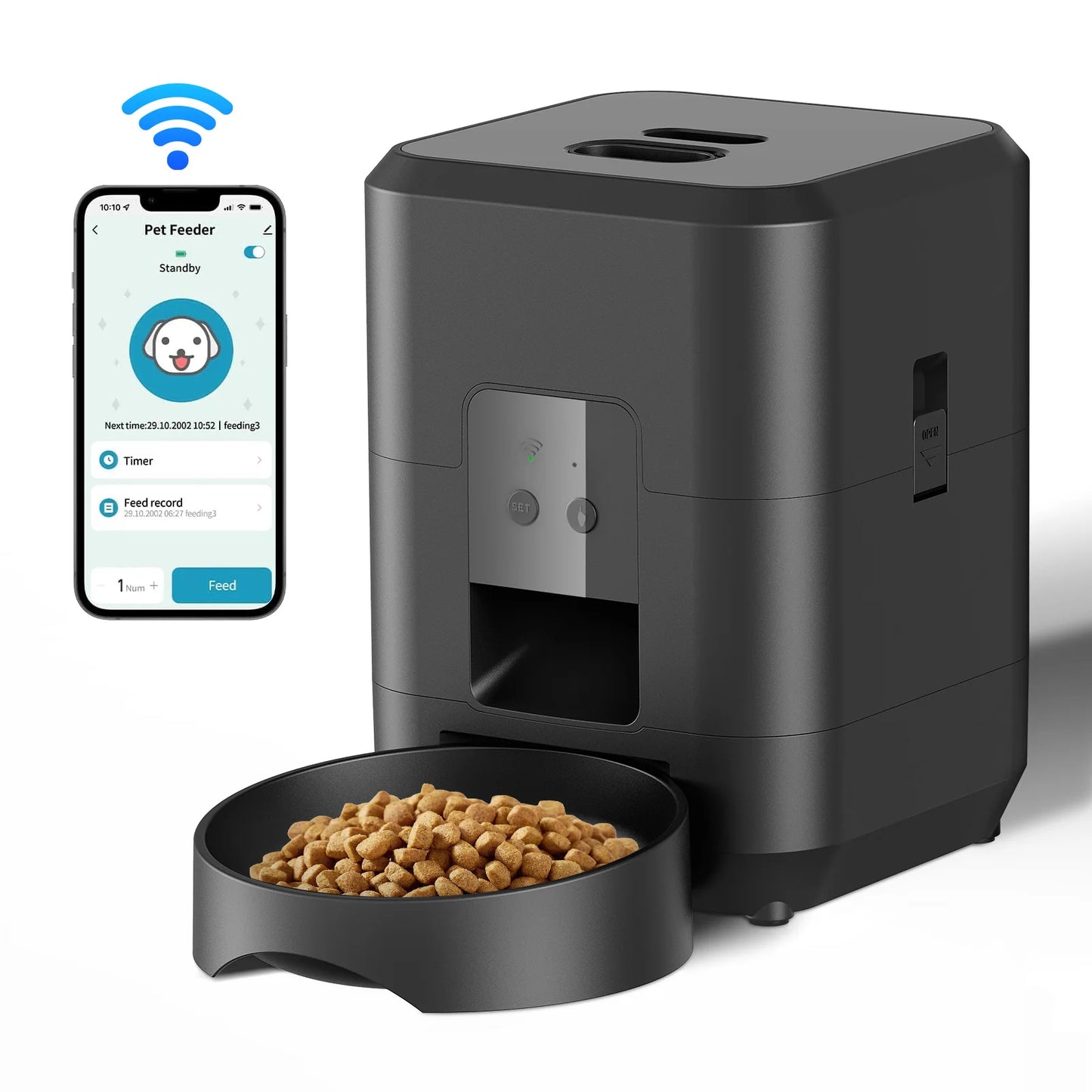 WiFi Automatic Pet Feeder | App Control, Programmable Timer & Voice