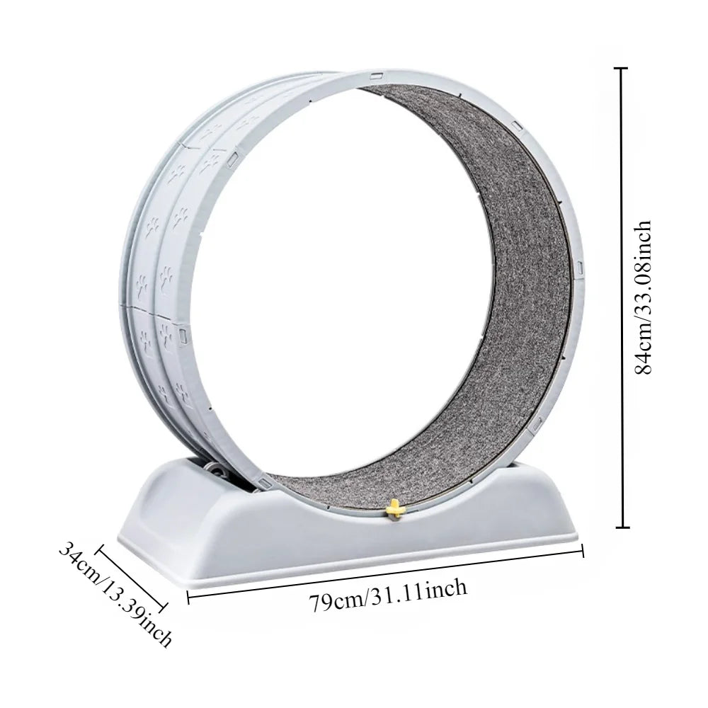 Ultra-Quiet Cat Exercise Wheel – Indoor Running Treadmill with Lock
