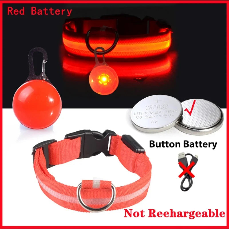 LED Dog Collar – Ultra-Bright Night Safety & USB Rechargeable