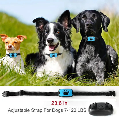 Humane No-Shock Vibration Bark Collar – Progressive Beep & Vibrate Trainer