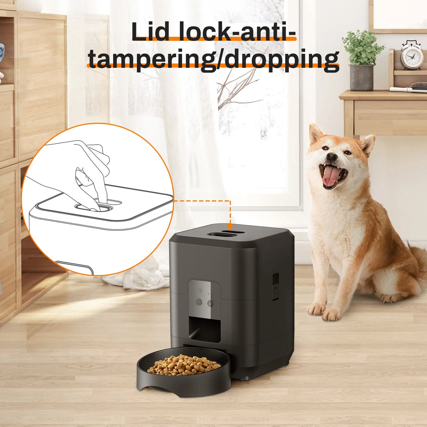 WiFi Automatic Pet Feeder | App Control, Programmable Timer & Voice