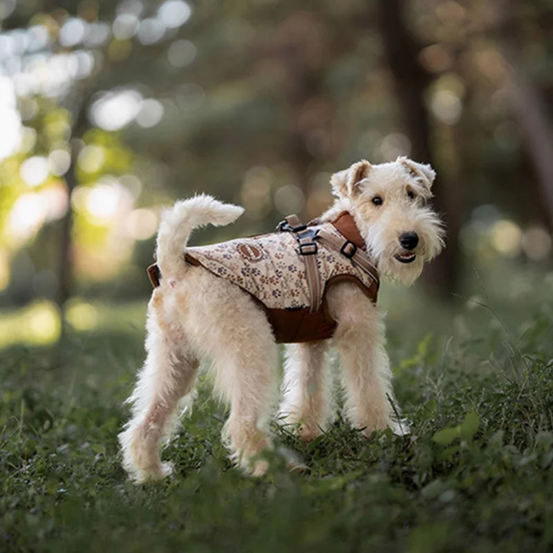 Waterproof Dog Coat | Fleece-Lined & Harness for Easy Walking
