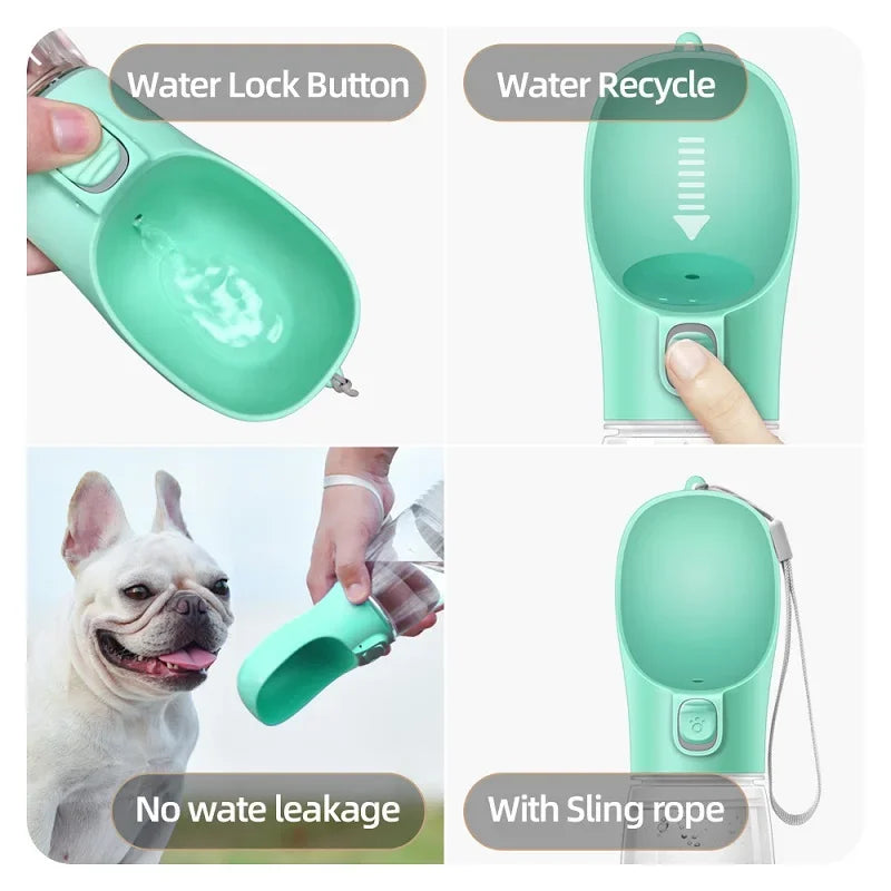Leak-Proof Portable Dog Water Dispenser – One-Hand Hydration System
