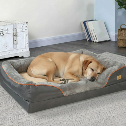 Jumbo Orthopedic Memory Foam Dog Bed – Waterproof Sofa & Joint Support